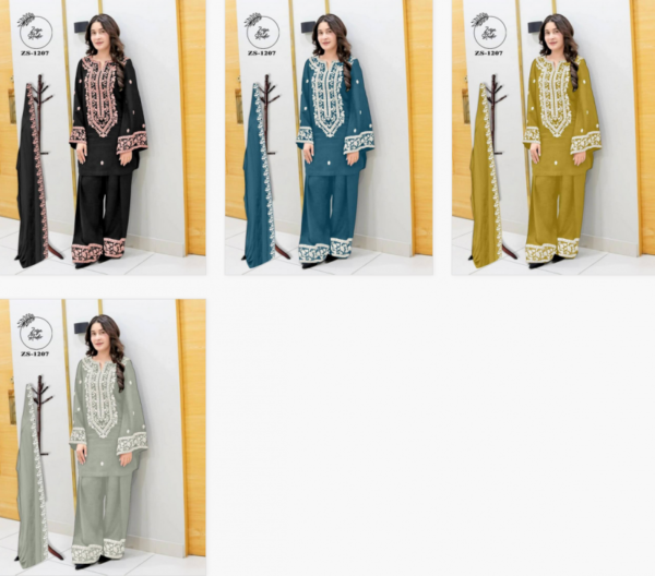 Zoya Studio 1207 Roman Silk Salwar Kameez Catalog Wholesale Collection Exporter - Image 6