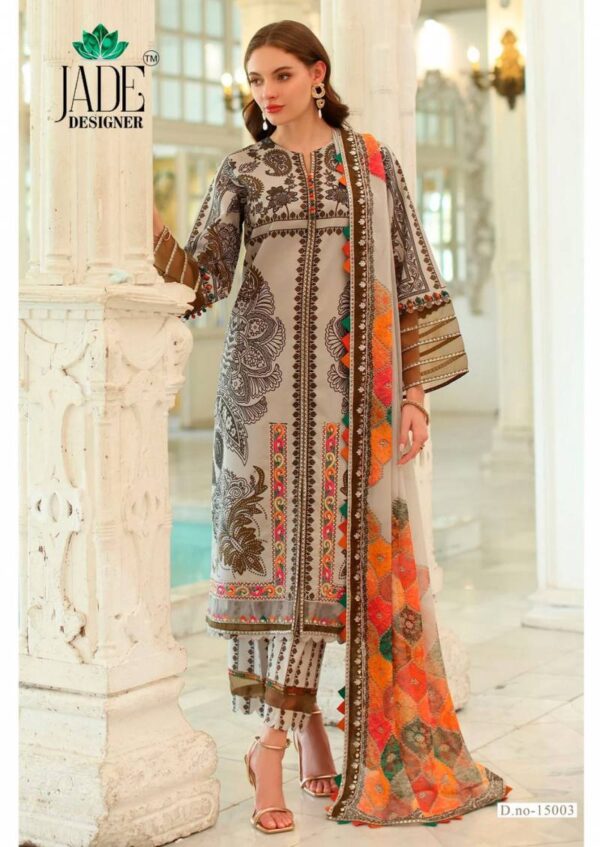 Jade Crimson Exclusive Lawn Vol 15 Dress Material Catalog Wholesale Collection Exporter - Image 4