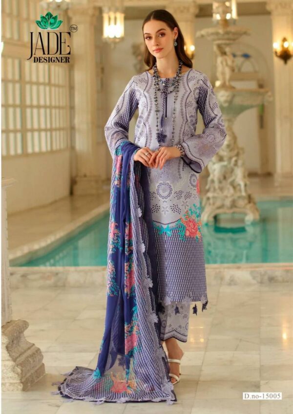 Jade Crimson Exclusive Lawn Vol 15 Dress Material Catalog Wholesale Collection Exporter - Image 6