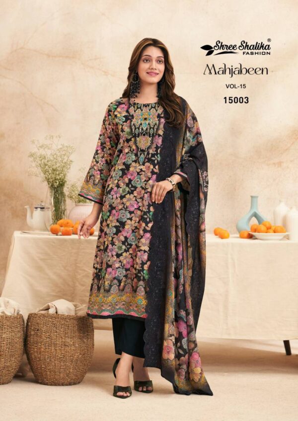 Shree Shalika Mahjabeen Vol 15 Cotton Dress Material Catalog Wholesale Collection Exporter - Image 3