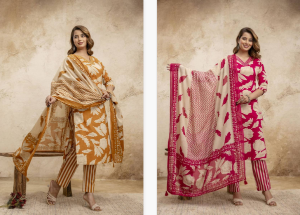 Naisha K 129 Vol 2 Cotton Printed Readymade Plus Size Catalog Wholesale Collection Exporter - Image 3
