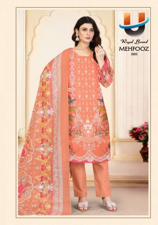 Royal Mehfooz Vol 1 Cotton Printed Dress Material Wholesale Catalog Collection Exporter - Image 8