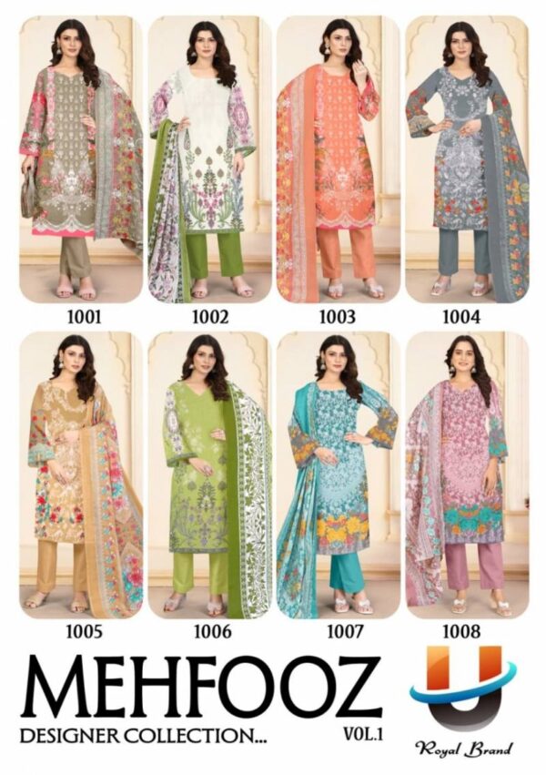 Royal Mehfooz Vol 1 Cotton Printed Dress Material Wholesale Catalog Collection Exporter - Image 10