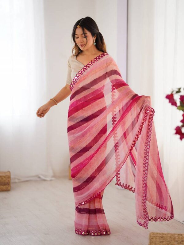 Leriya 2 Smooth Marble Chiffon Printed Saree Catalog Wholesale Collection Exporter