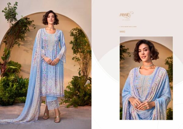 Kimora Heer Titliyain Maslin Digital Printed Salwar Kameez Catalog Wholesale Collection Exporter - Image 2