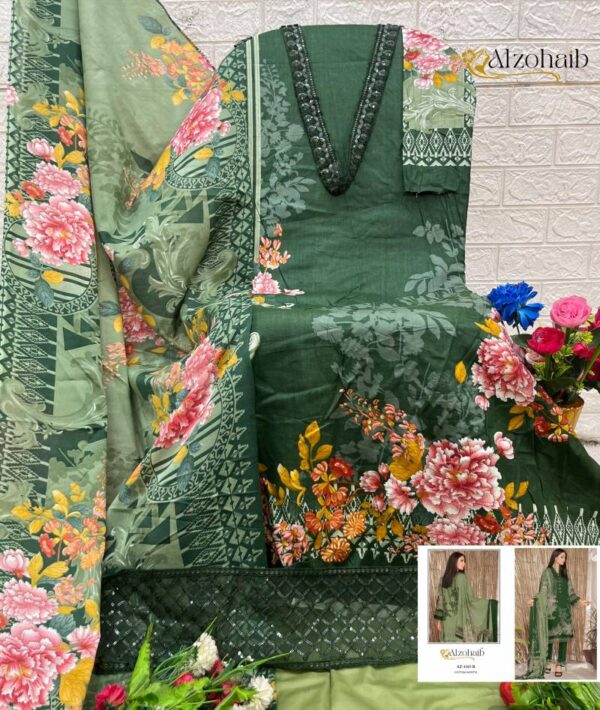 Alzohaib Az 1315 A And B Chiffon Dupatta Pakistani Suits Catalog Wholesale Collection