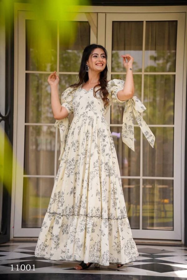 Clora Vol 11 Digital Printed Fully Flared Gown Catalog Wholesale Collection Exporter - Image 5