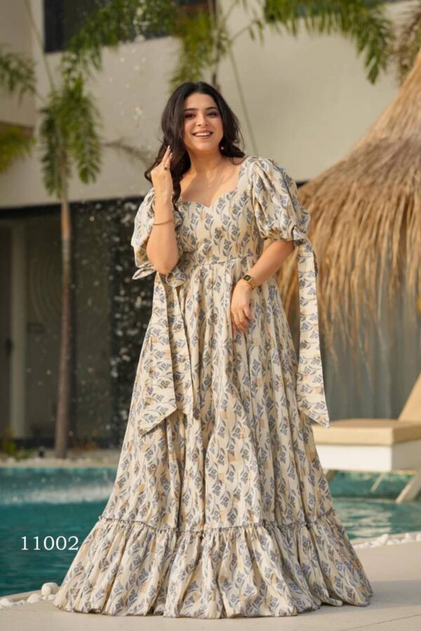 Clora Vol 11 Digital Printed Fully Flared Gown Catalog Wholesale Collection Exporter - Image 7