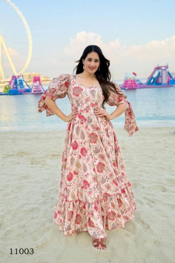 Clora Vol 11 Digital Printed Fully Flared Gown Catalog Wholesale Collection Exporter - Image 9