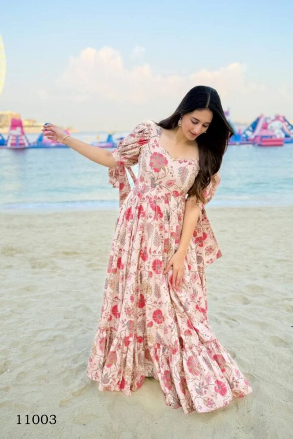 Clora Vol 11 Digital Printed Fully Flared Gown Catalog Wholesale Collection Exporter - Image 10