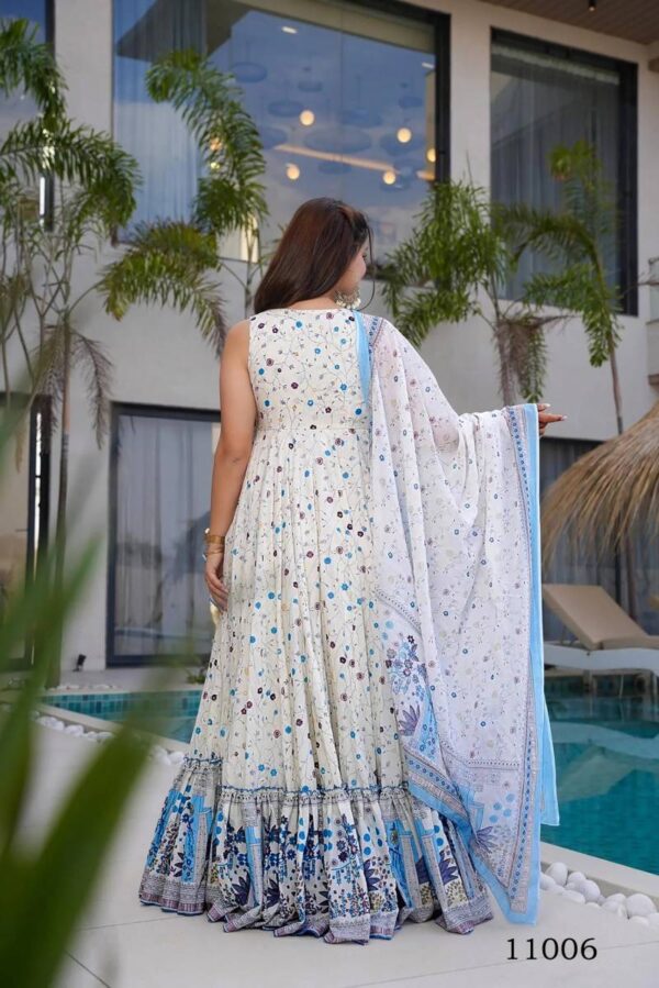 Clora Vol 11 Digital Printed Fully Flared Gown Catalog Wholesale Collection Exporter - Image 18