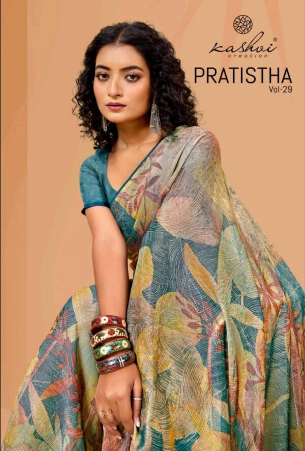 Kashvi Pratistha Vol 29 Brasso Printed Saree Catalog Collection Supplier