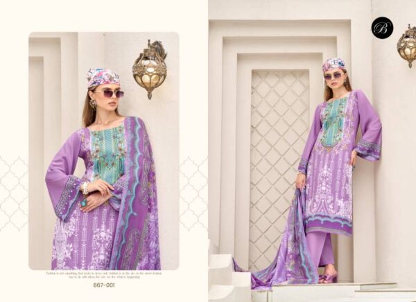 Belliza Riwayat Vol 12 Viscose Rayon Digital Printed Dress Material Catalog Wholesale Collection Exporter - Image 3