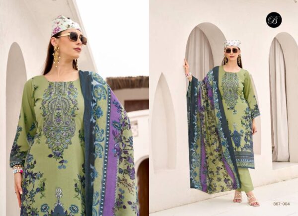 Belliza Riwayat Vol 12 Viscose Rayon Digital Printed Dress Material Catalog Wholesale Collection Exporter - Image 6