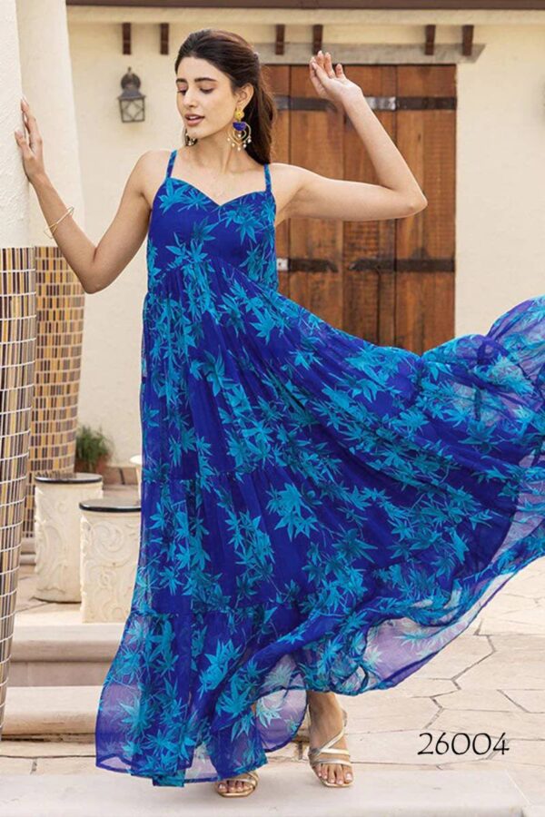 Lucaya Vol 26 Georgette Digital Printed Anarkali Fully Flared Gown Wholesale Catalog Collection Supplier