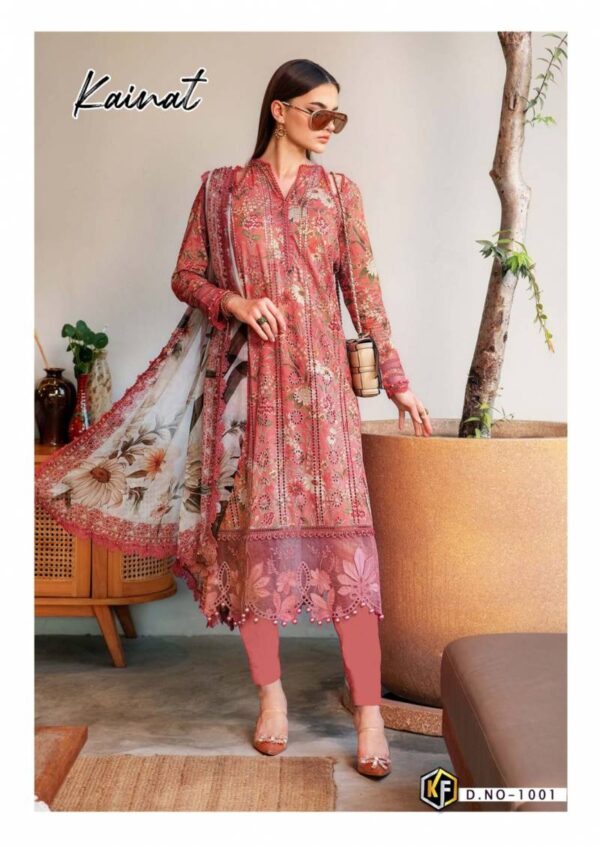 Keval Kainat Vol 20 Heavy Luxury Lawn Collection Dress Material Catalog Wholesale Collection Exporter - Image 2