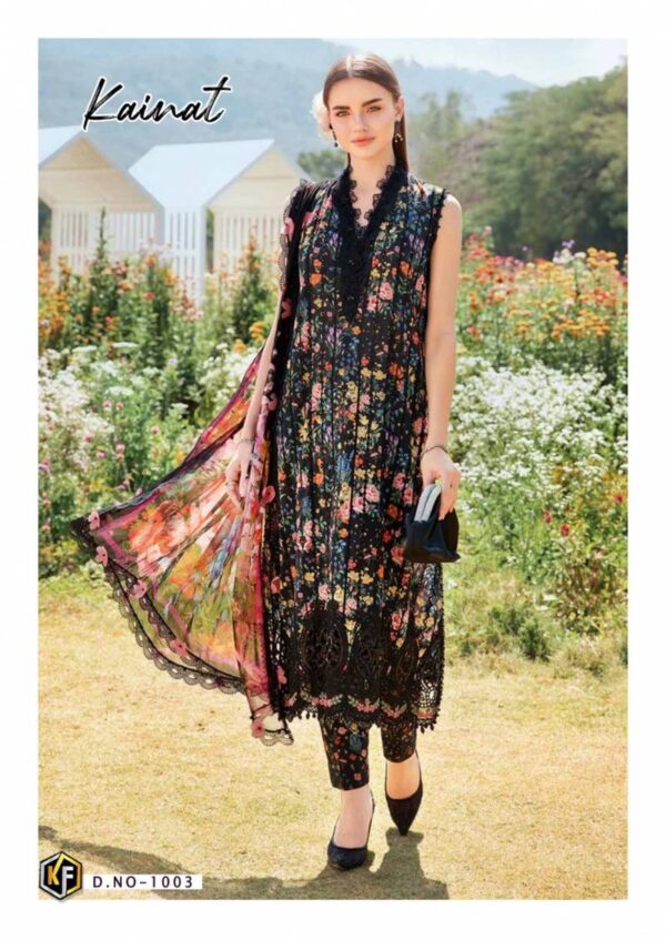 Keval Kainat Vol 20 Heavy Luxury Lawn Collection Dress Material Catalog Wholesale Collection Exporter - Image 3