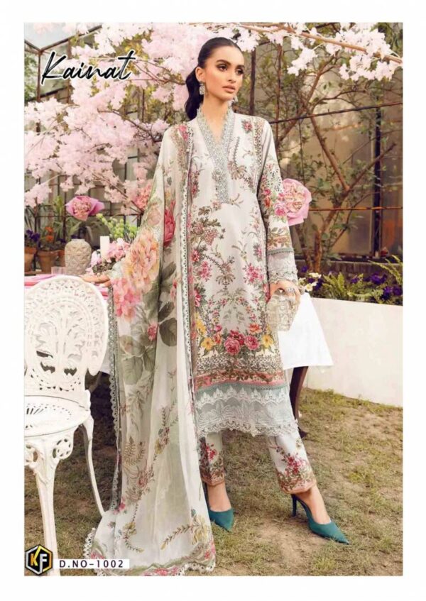Keval Kainat Vol 20 Heavy Luxury Lawn Collection Dress Material Catalog Wholesale Collection Exporter - Image 4