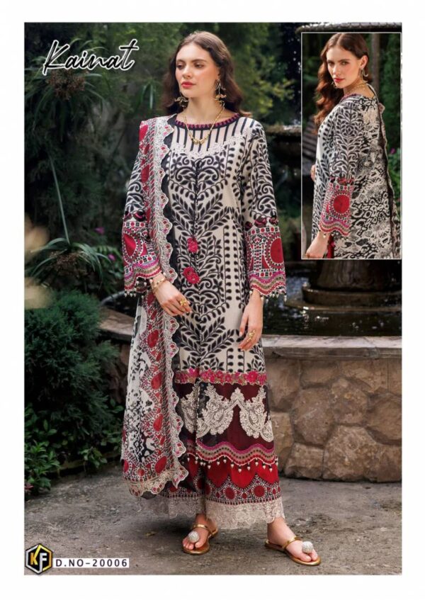 Keval Kainat Vol 20 Heavy Luxury Lawn Collection Dress Material Catalog Wholesale Collection Exporter - Image 7