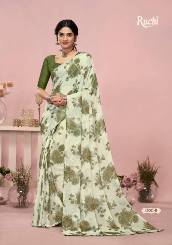 Ruchi Star Chiffon 200 Chiffon Printed Saree Wholesale Catalog Collection Exporter - Image 13