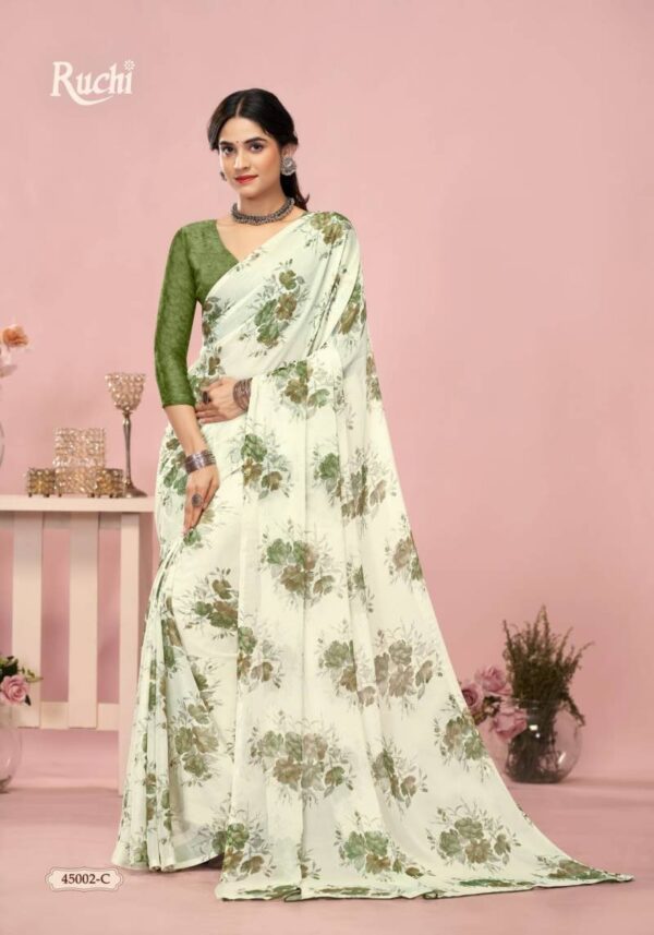 Ruchi Star Chiffon 200 Chiffon Printed Saree Wholesale Catalog Collection Exporter - Image 8