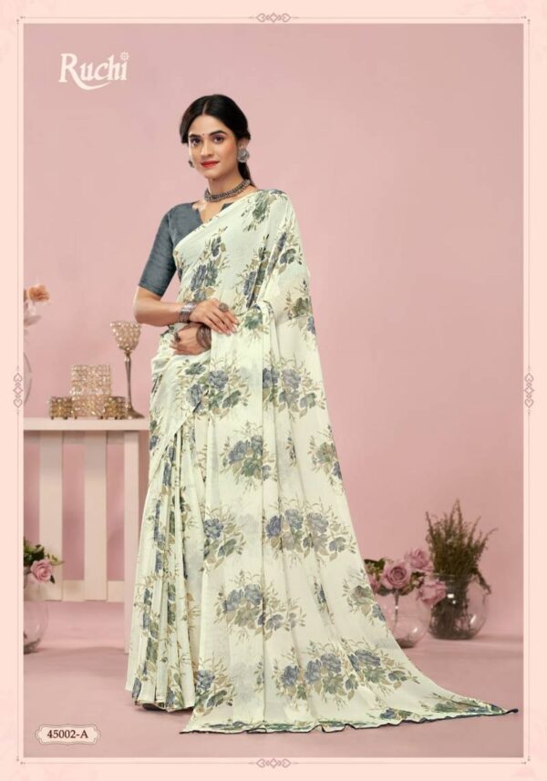 Ruchi Star Chiffon 200 Chiffon Printed Saree Wholesale Catalog Collection Exporter - Image 11