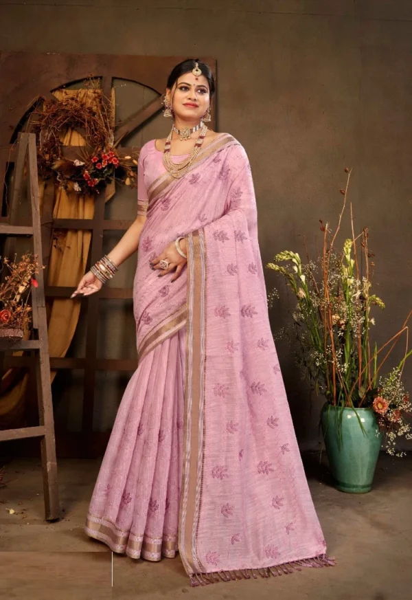 Rajguru Nadiya Cotton With Embroidery Work Fancy Saree Wholesale Catalog Collection Exporter