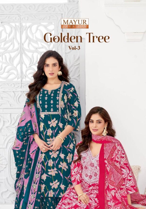 Mayur Golden Tree Vol 3 Cotton Dress Material Catalog Wholesale Collection Exporter