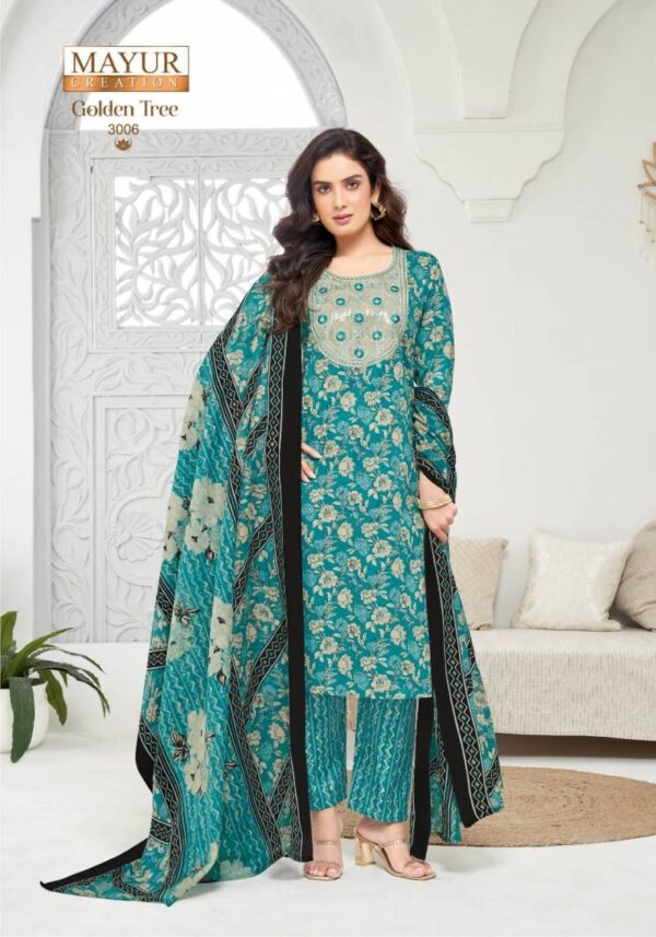 Mayur Golden Tree Vol 3 Cotton Dress Material Catalog Wholesale Collection Exporter - Image 2