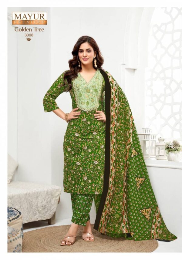 Mayur Golden Tree Vol 3 Cotton Dress Material Catalog Wholesale Collection Exporter - Image 4