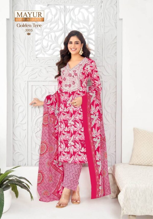 Mayur Golden Tree Vol 3 Cotton Dress Material Catalog Wholesale Collection Exporter - Image 10