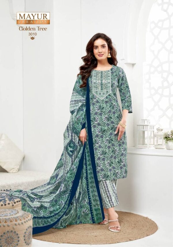 Mayur Golden Tree Vol 3 Cotton Dress Material Catalog Wholesale Collection Exporter - Image 11