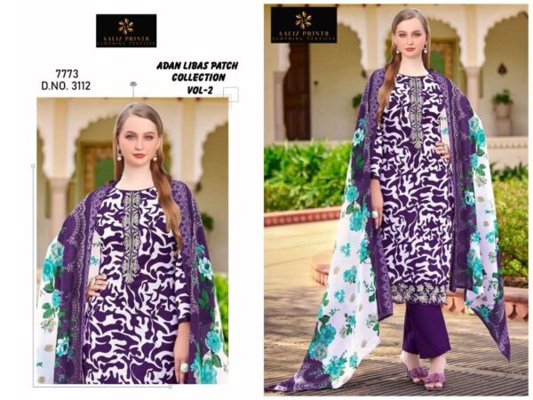 Aaliz Adan Libas Patch Vol 2 Cotton Digital Printed Dress Material Wholesale Catalog Collection Exporter - Image 6