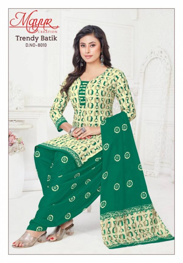 Mayur Trendy Batik Vol 8 Printed Patiyala Dress Material Wholesale Catalog Collection Exporter - Image 2