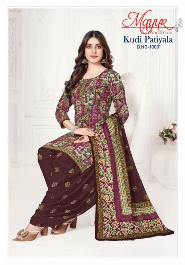 Mayur Kudi Patiyala Vol 10 Patiyala Cotton Dress Material Wholesale Catalog Collection Exporter