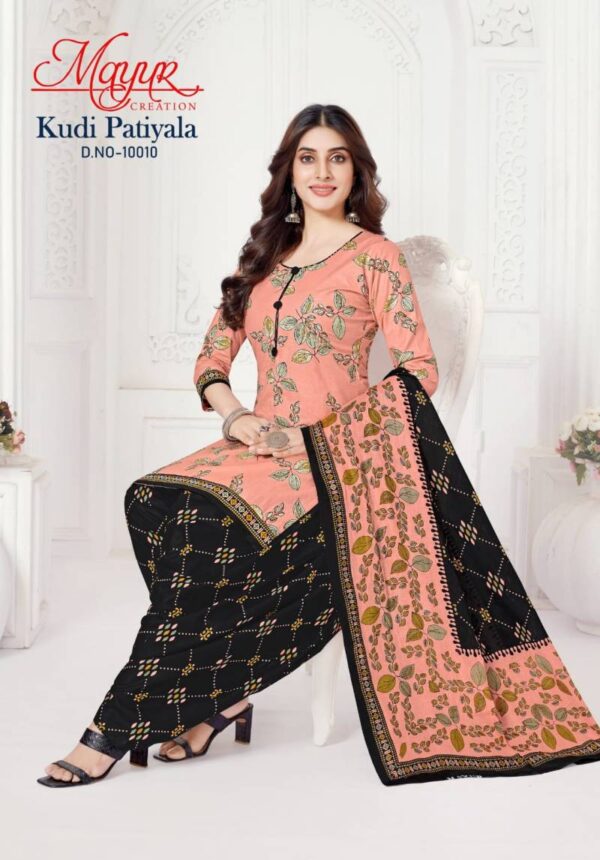 Mayur Kudi Patiyala Vol 10 Patiyala Cotton Dress Material Wholesale Catalog Collection Exporter - Image 3