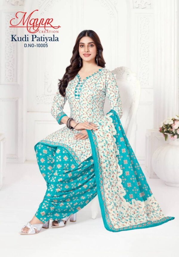 Mayur Kudi Patiyala Vol 10 Patiyala Cotton Dress Material Wholesale Catalog Collection Exporter - Image 4