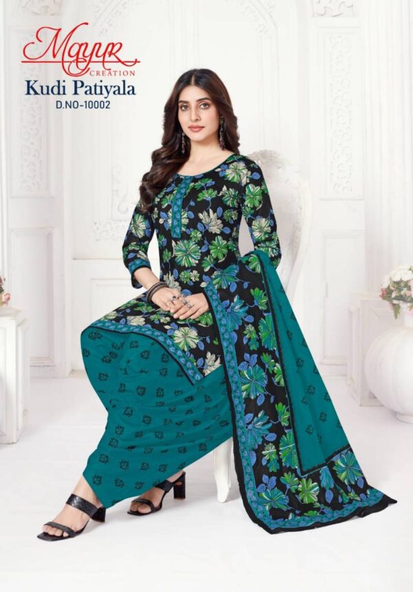 Mayur Kudi Patiyala Vol 10 Patiyala Cotton Dress Material Wholesale Catalog Collection Exporter - Image 9
