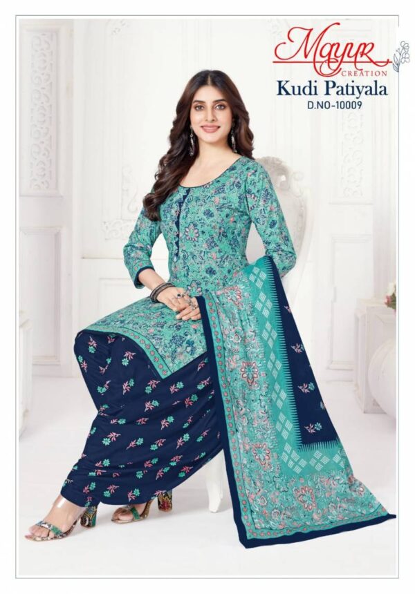 Mayur Kudi Patiyala Vol 10 Patiyala Cotton Dress Material Wholesale Catalog Collection Exporter - Image 10