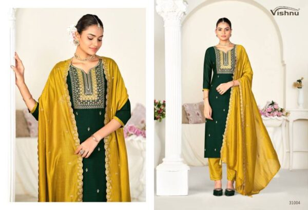 Vishnu Sanwali Vol 2 Vichitra Silk Fancy Dress Material Wholesale Catalog Collection Exporter - Image 7
