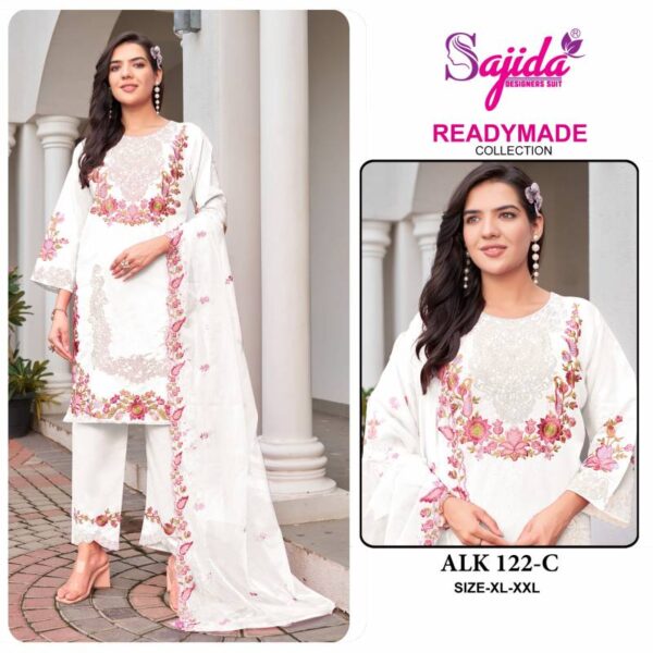 Sajida 122 A To D Readymade Pakistani Salwar Kameez Wholesale Catalog Collection Supplier - Image 4