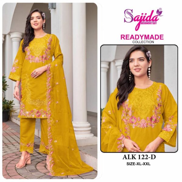 Sajida 122 A To D Readymade Pakistani Salwar Kameez Wholesale Catalog Collection Supplier - Image 5