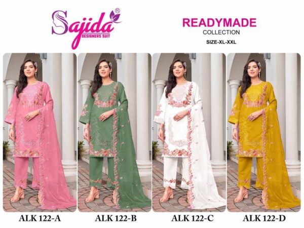 Sajida 122 A To D Readymade Pakistani Salwar Kameez Wholesale Catalog Collection Supplier - Image 6