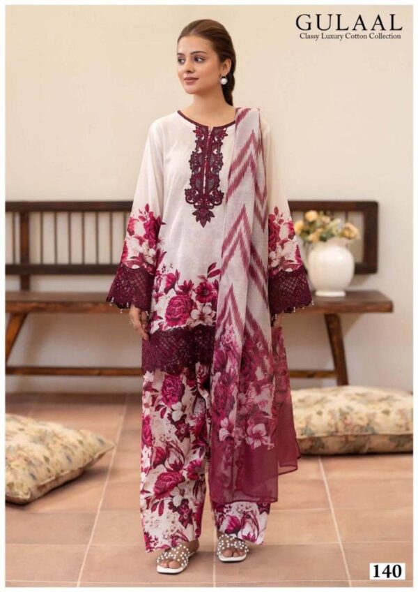 Gulaal Classy Luxury Cotton Collection Vol 14 Dress Material Wholesale Catalog Collection Supplier - Image 12
