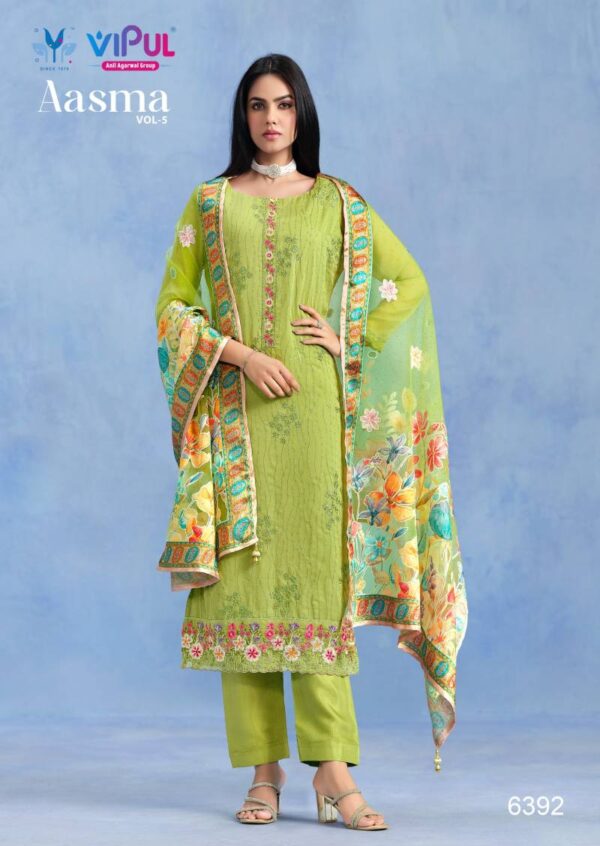 Vipul Aasma Vol 5 Catonic Geo Embroidered Designer Salwar Suits Wholesale Catalog Collection Exporter - Image 3