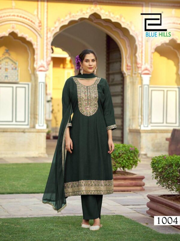 Blue Hills Mumtaz Rayon Dobby Readymade Wholesale Catalog Collection Supplier - Image 4