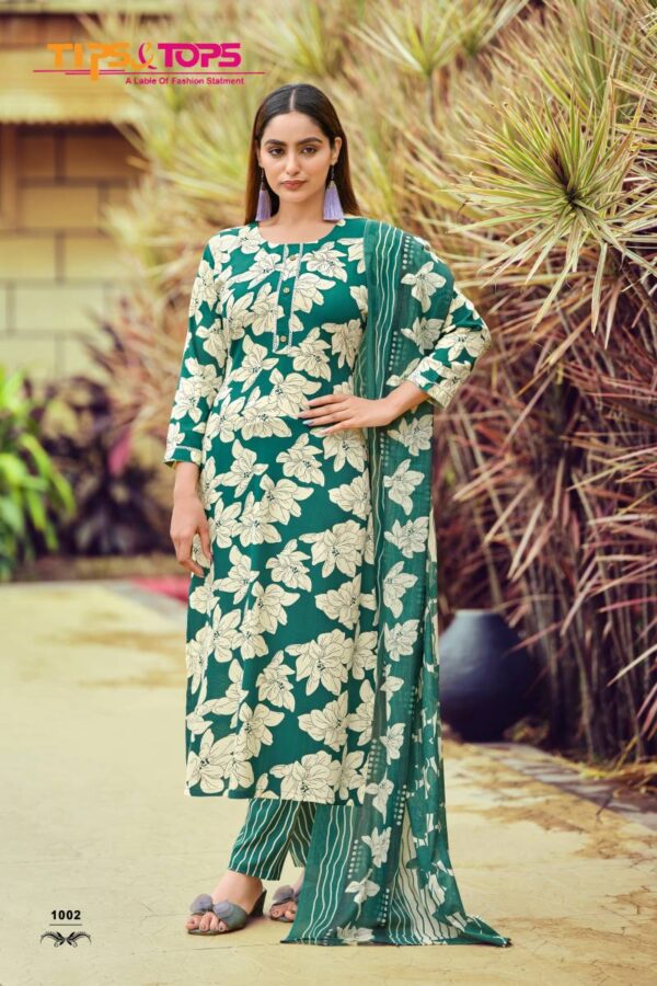 Tips And Tops Celebrity Vol 2 Rayon Printed Readymade Wholesale Catalog Collection Supplier - Image 2