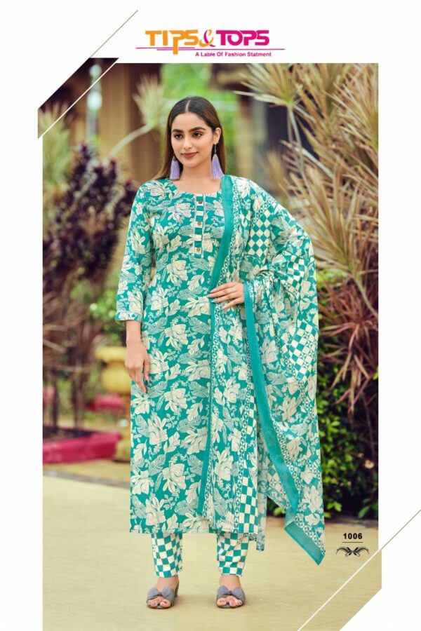 Tips And Tops Celebrity Vol 2 Rayon Printed Readymade Wholesale Catalog Collection Supplier - Image 6
