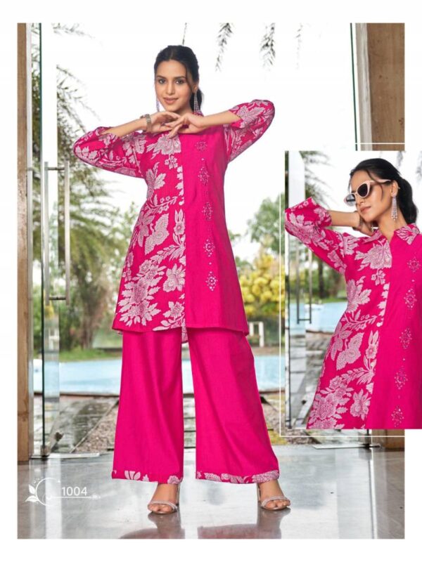 Sankheswer Lily Vol 1 Vertican Print Co Ord Set Catalog Wholesale Collection Supplier - Image 7
