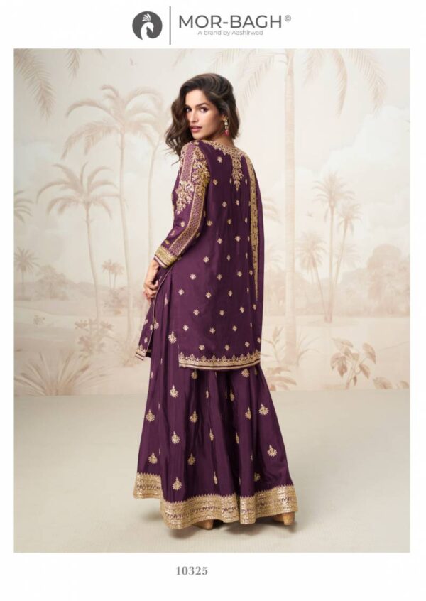 Aashirwad Mor Bagh Mumtaz Chinon Silk Salwar Kameez Wholesale Catalog Collection Supplier - Image 5